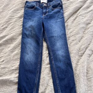 Abercrombie Kids Casual Dark Blue Straight Leg Jeans Girls Size 9/10 Regular